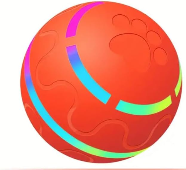 Interactive Pet Ball for Dogs - Automatic LED Flashing Motion, Random